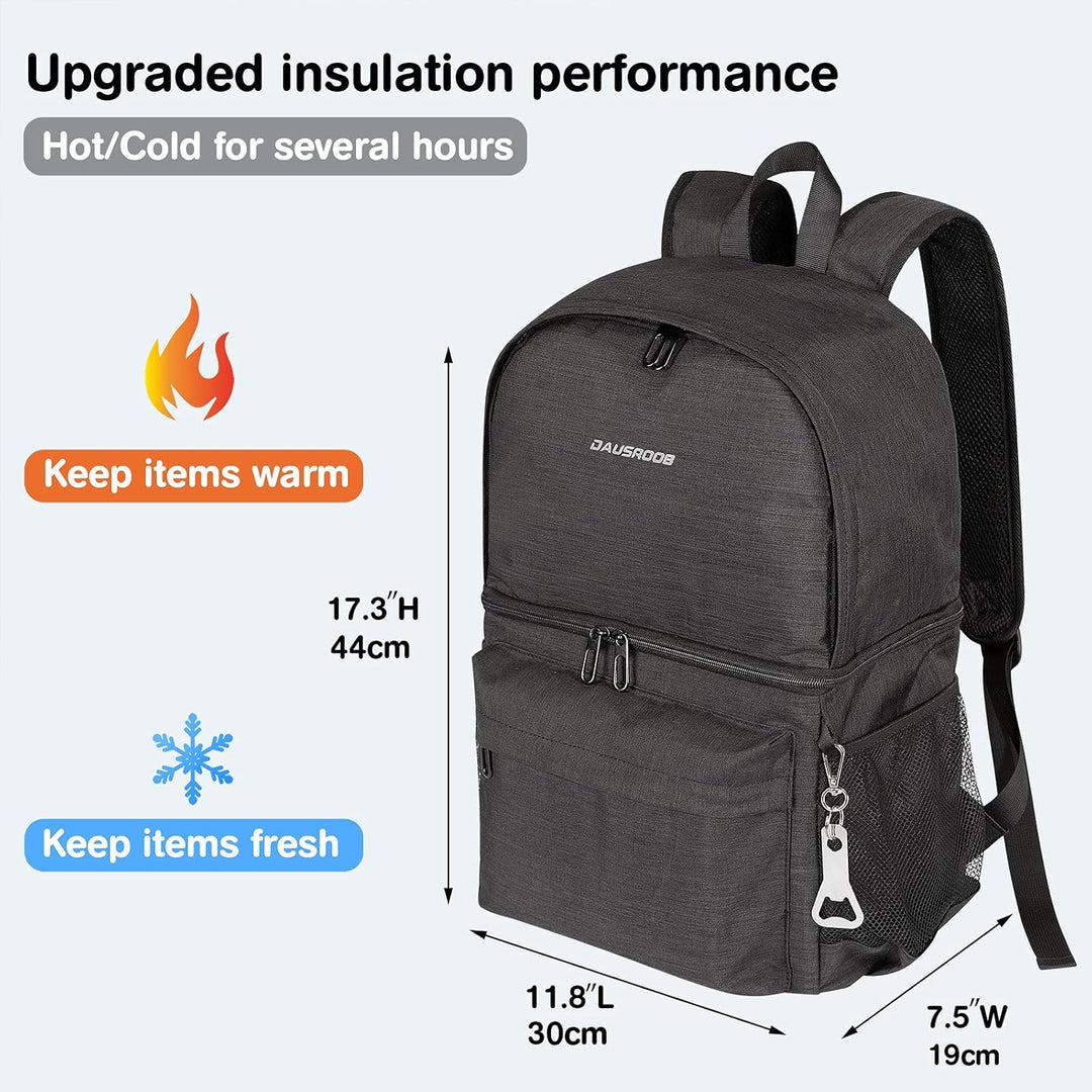 27L Kühlrucksack 2-IN-1 Isoliertasche gross Kühltasche Thermo Rucksack Auslaufsichere Rucksack mit K