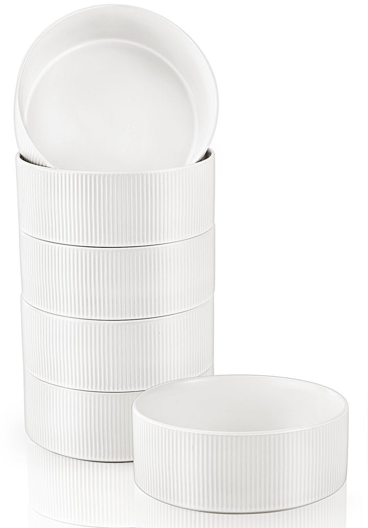 Müslischalen-Set, 6er-Pack (Weiss)