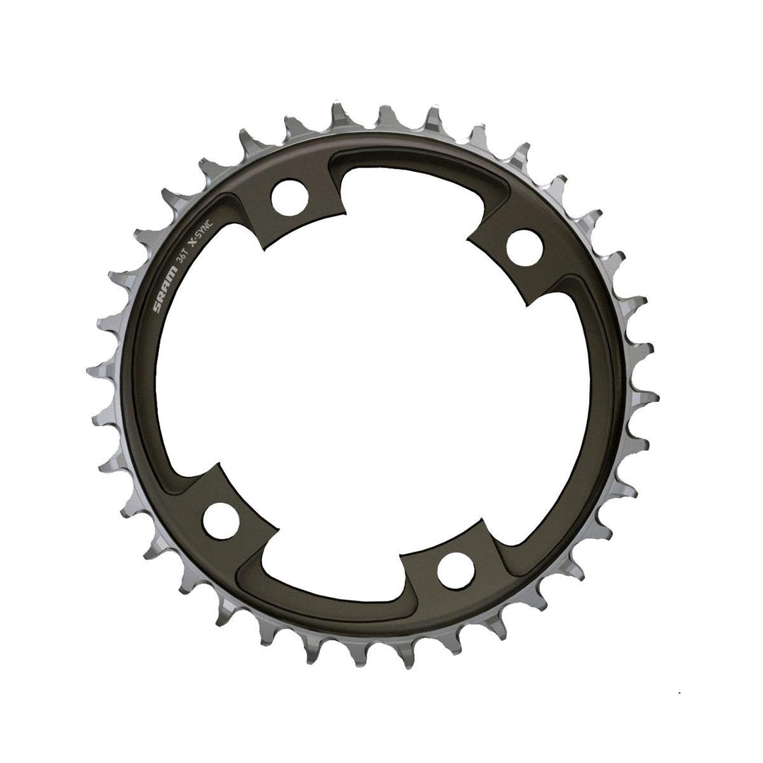 Sram X-Sync Road Chain Ring (38T | 107Lk | Black) Schwarz, Schwarz