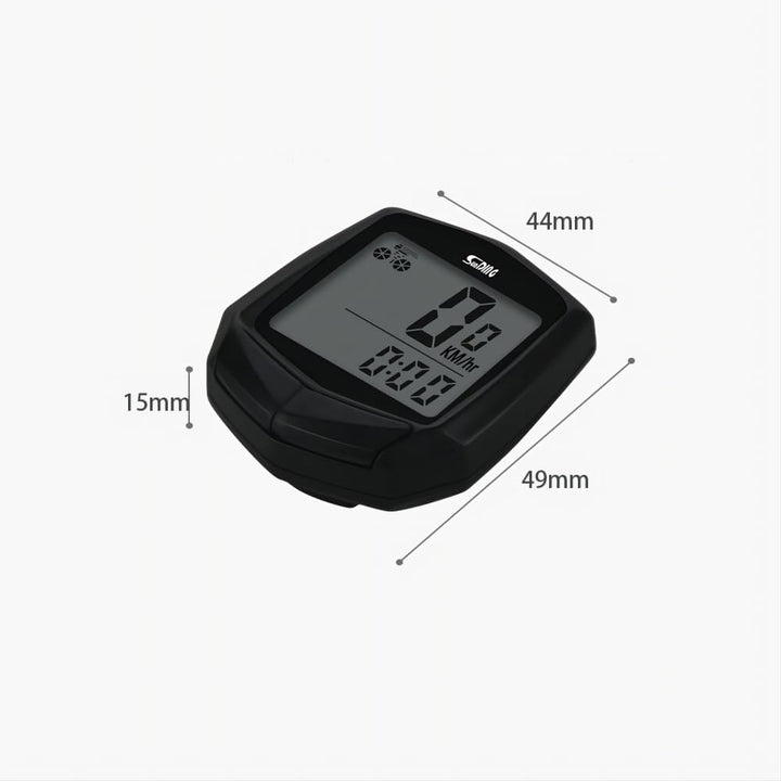 zalati Fahrradcomputer Tacho Stoppuhr LCD Display Kabelgebundener Sensor Anschluss mit Magnet Indukt