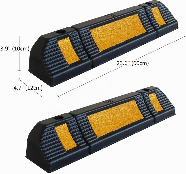 SNS SAFETY LTD RWS-225 Gummi Radstopp-Parkbegrenzung für gewerbliche und Private Parkhäuser, Parkplä