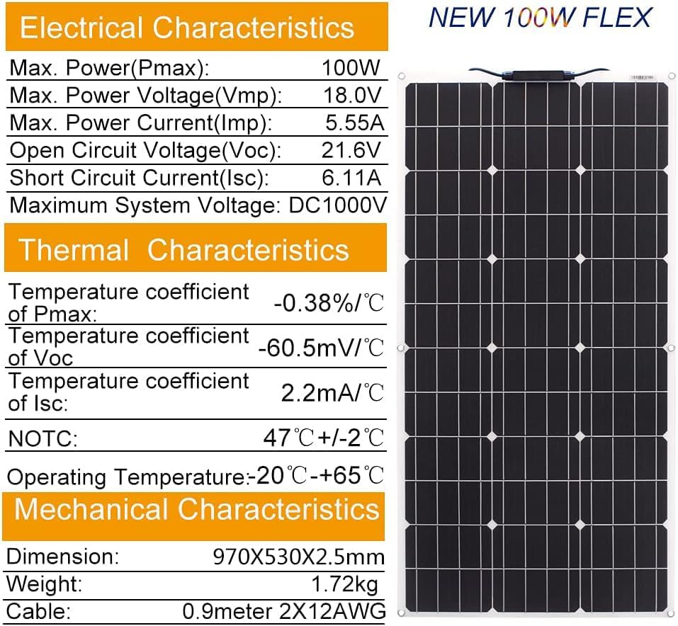 400W Solarpanel Kit 4 * 100W 18V Flexibles Solarpanel Photovoltaik Monokristallmodul 40A Solarregler