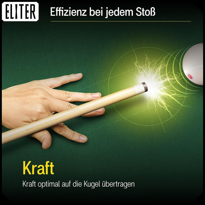 Billard Queue Set 2 - Billard cue aus massivem Ahornholz - weich und robust für mehr Kontrolle und P
