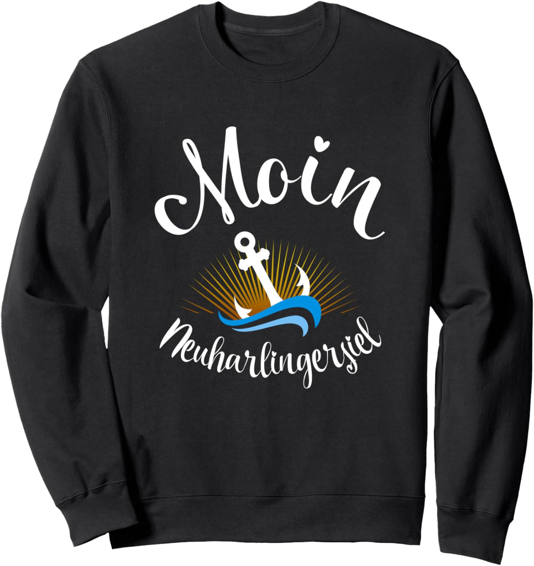 Moin Neuharlingersiel mit Anker Urlaub an Küste und Meer Sweatshirt