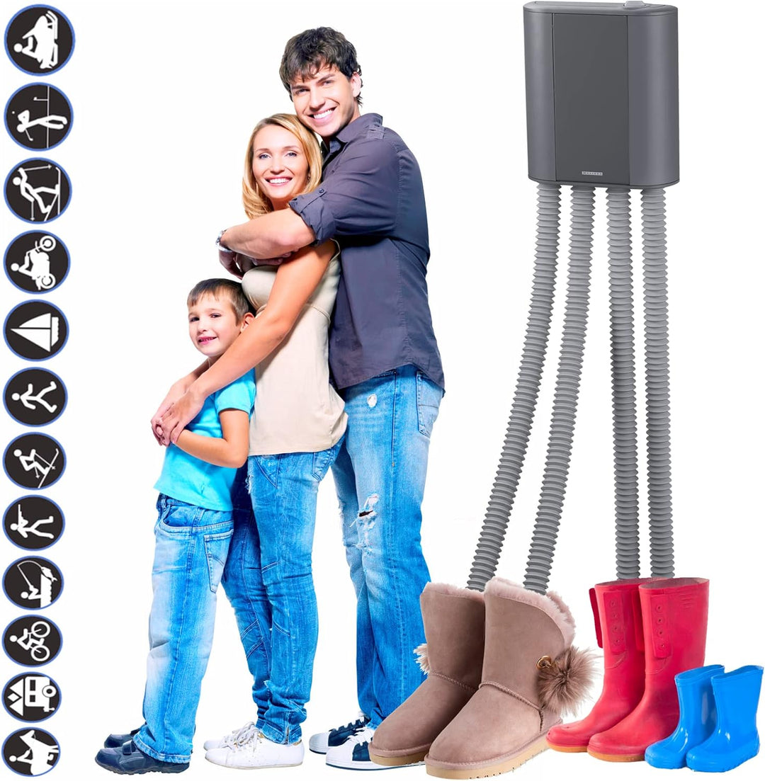 Melissa 16540011 Schuhtrockner elektrisch, Stiefelwärmer, Gummistiefel,Wanderschuhe,Skischuhe, Heizu