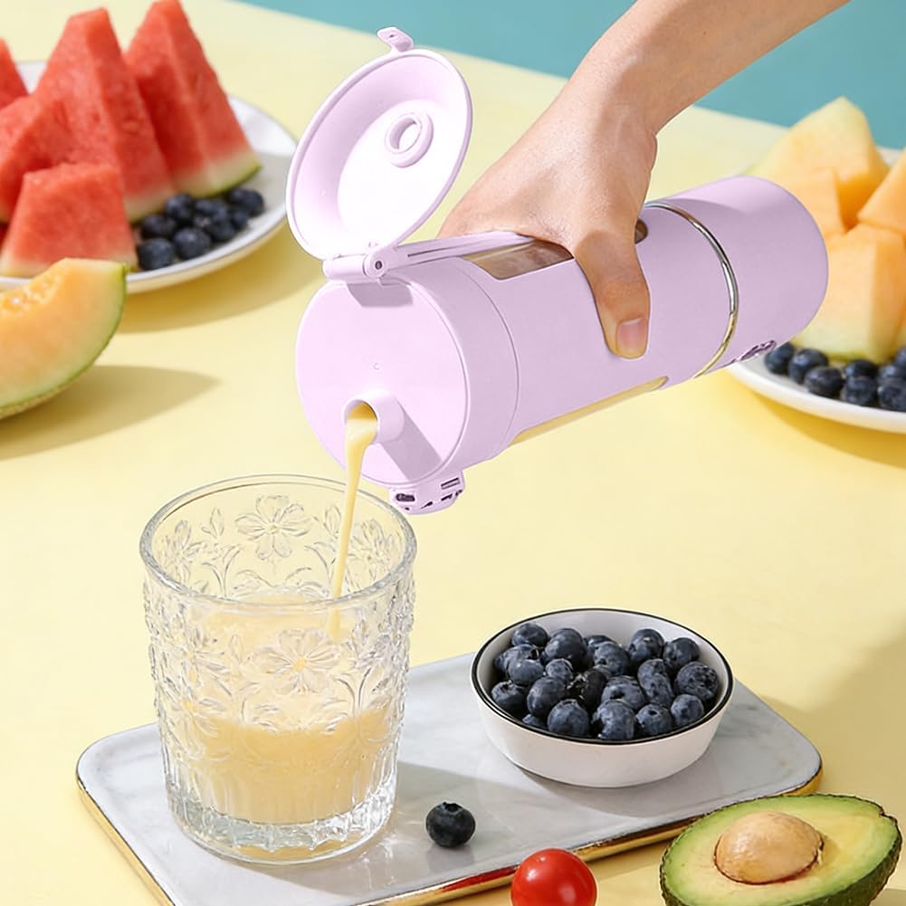 Tragbarer Mixer, Mini Standmixer Blender, 700ml Tragbarer Mixer Smoothie Maker, With 12 Stainless St