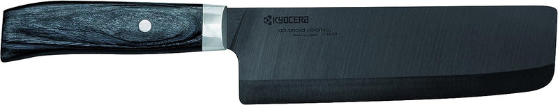 Kyocera Keramikmesser, Kochmesser, Klinge 18 cm, schwarze Klinge aus Zirkoniakeramik, handgeschliffe