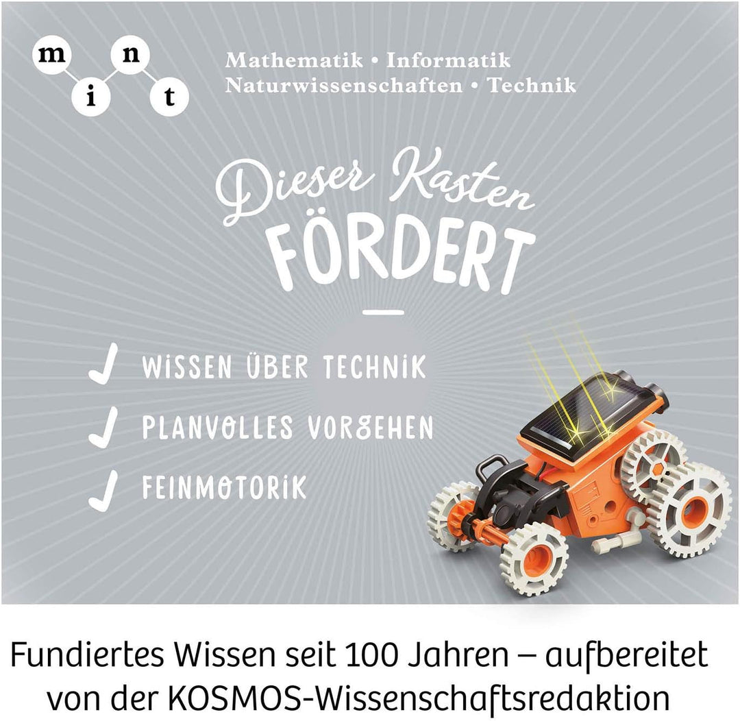 KOSMOS 620677 Solar Bots, Baue 8 Solar-Modelle, Bausatz für Roboter mit Solarenergie-Antrieb, Solarz