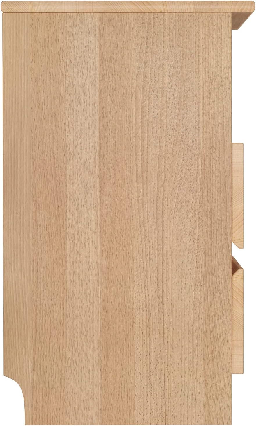 Erst-Holz Nachttisch Schubladenkommode mit Zwei Auszügen Buche 90.20-K45