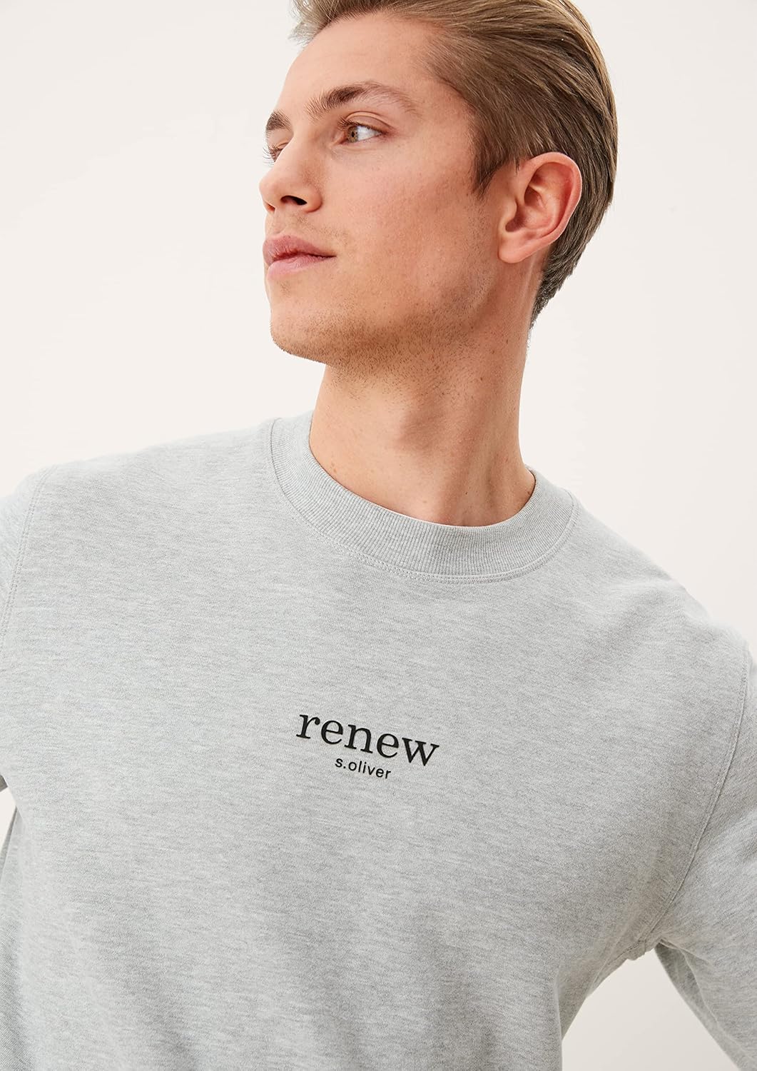 s.Oliver Herren Sweatshirt XXL Light Melange, XXL Light Melange