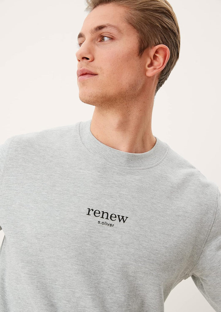 s.Oliver Herren Sweatshirt XXL Light Melange, XXL Light Melange