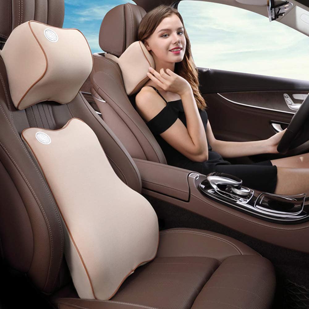 Orthopädisches Nackenkissen Rücken Kissen, Auto Kopfstütze Auto Nackenstütze Auto Nackenkissen,Lende