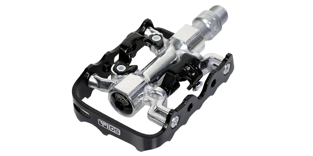 SQlab Pedale 502 Fahrrad M (+/- 0 mm) Silber-Schwarz, M (+/- 0 mm) Silber-Schwarz