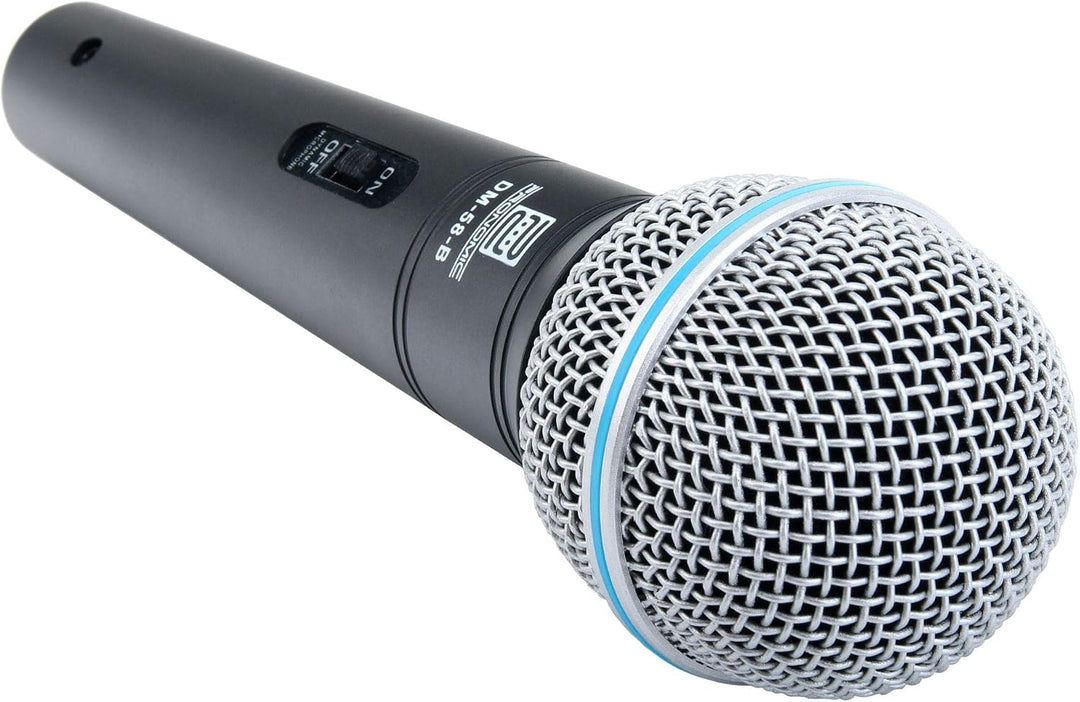 Pronomic Superstar Mikrofonset (Komplettset, dynamisches Gesangs Mikrofon, Galgenständer, 5m Klinke-