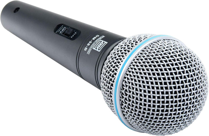 Pronomic Superstar Mikrofonset (Komplettset, dynamisches Gesangs Mikrofon, Galgenständer, 5m Klinke-