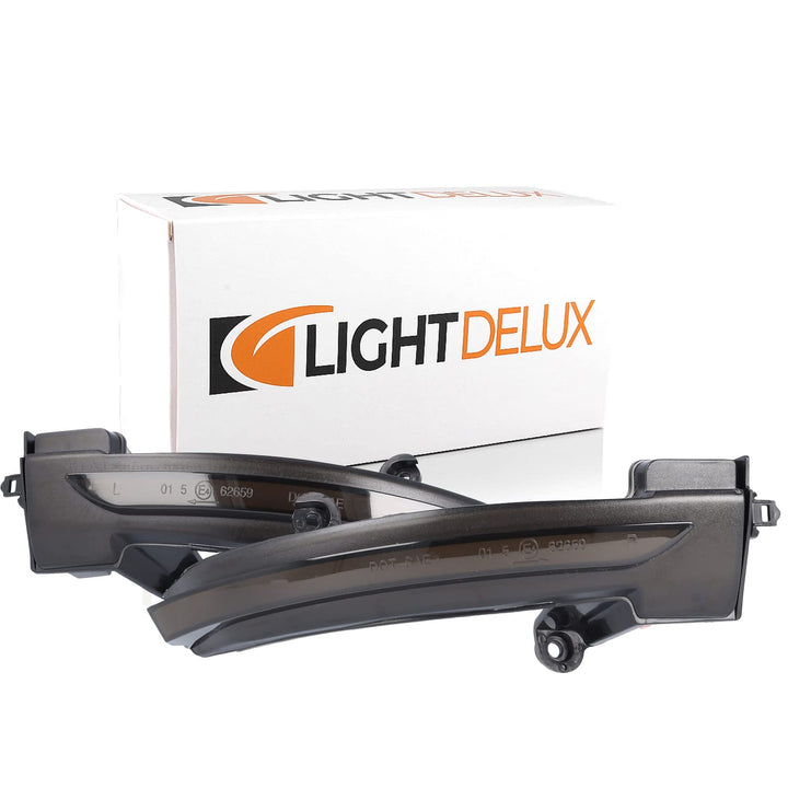 LIGHTDELUX Ersatz für LED Spiegelblinker Blinkleuchte Dynamisch Links Rechts Laufblinker mit Zulassu