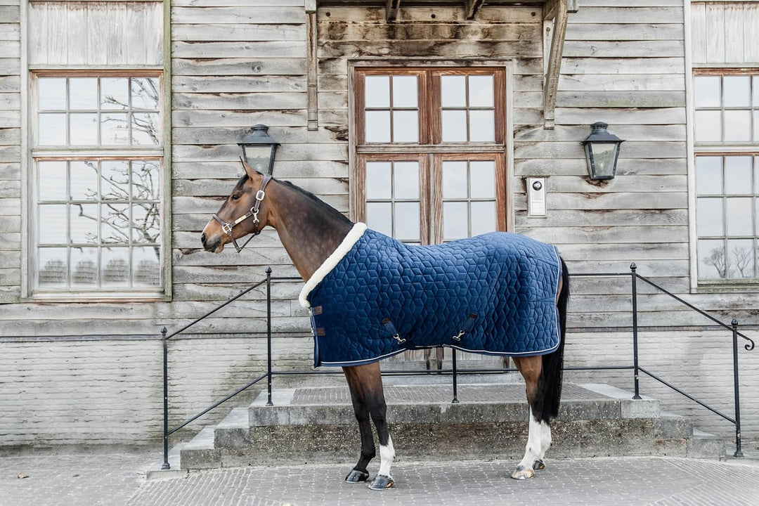 Kentucky Horsewear Show Rug Velvet Turnierdecke, Grösse:155, Farbe:Marine 155 navy, 155 navy