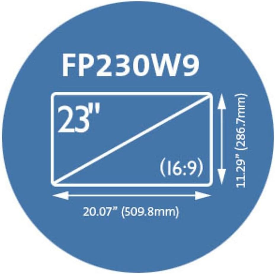 Kensington K55798WW FP230W Blickschutzfilter (für 23 Zoll Monitore, 16:9 Bildformat) 23"/58.4cm (16: