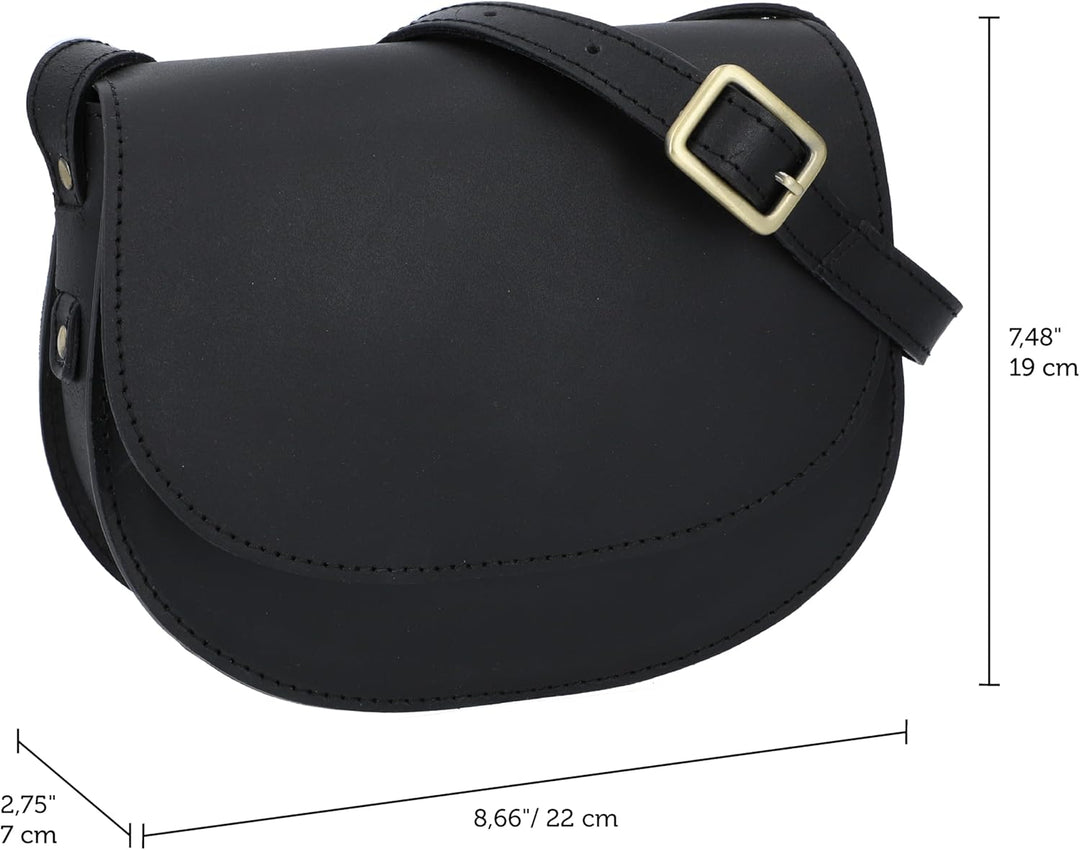 Gusti Umhängetasche Leder - Elenor Damen Handtasche Ledertasche Schultertasche Leder