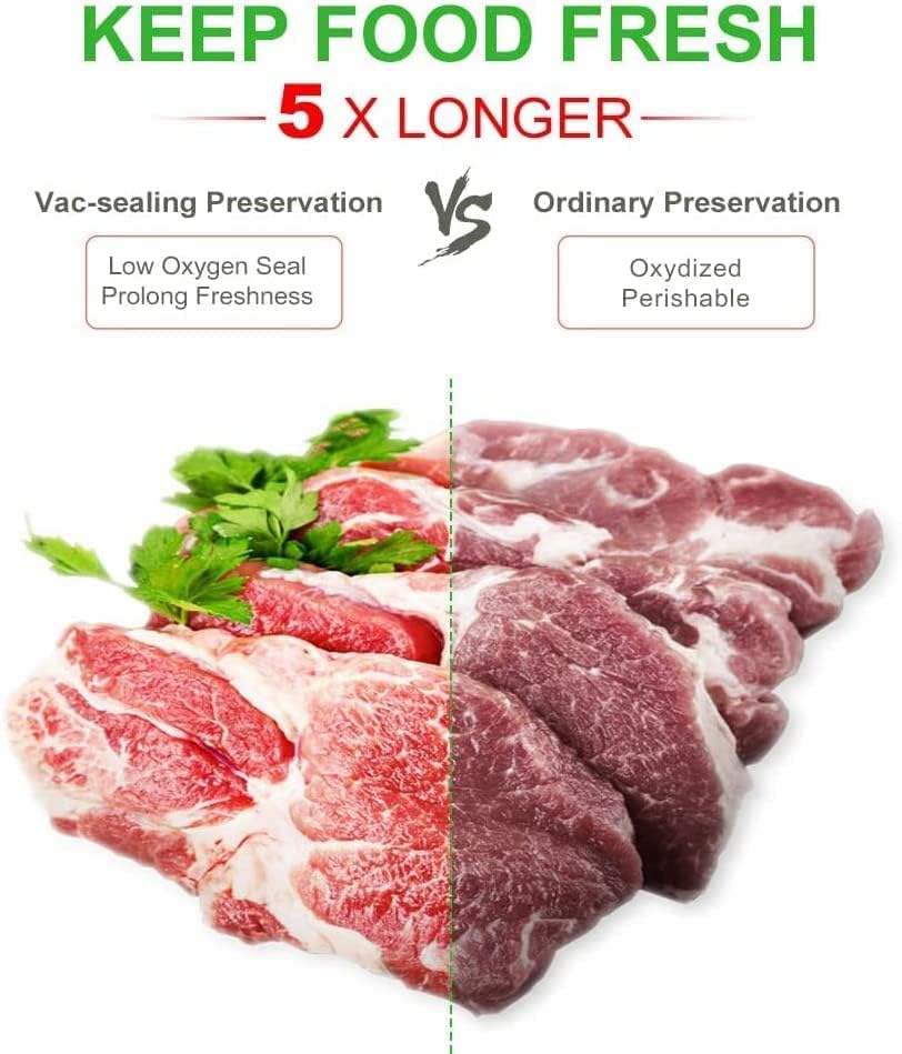 Accenter Vakuumierbeutel 20x30cm/100 Beutel 210 Microns Profi Vakuumierfolie für Vakuumierer & Leben