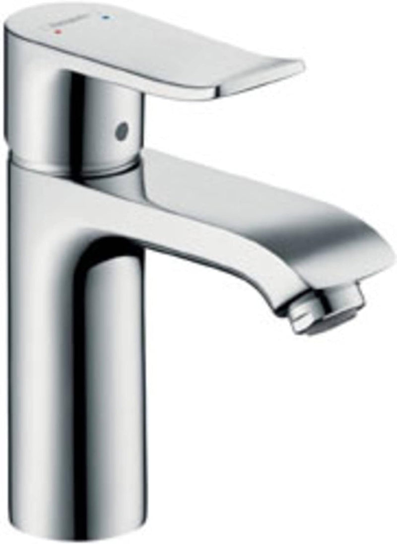 hansgrohe Wasserhahn Metris (Armatur mit Auslaufhöhe 110mm, ohne Ablaufgarnitur) Chrom Chrom Auslauf