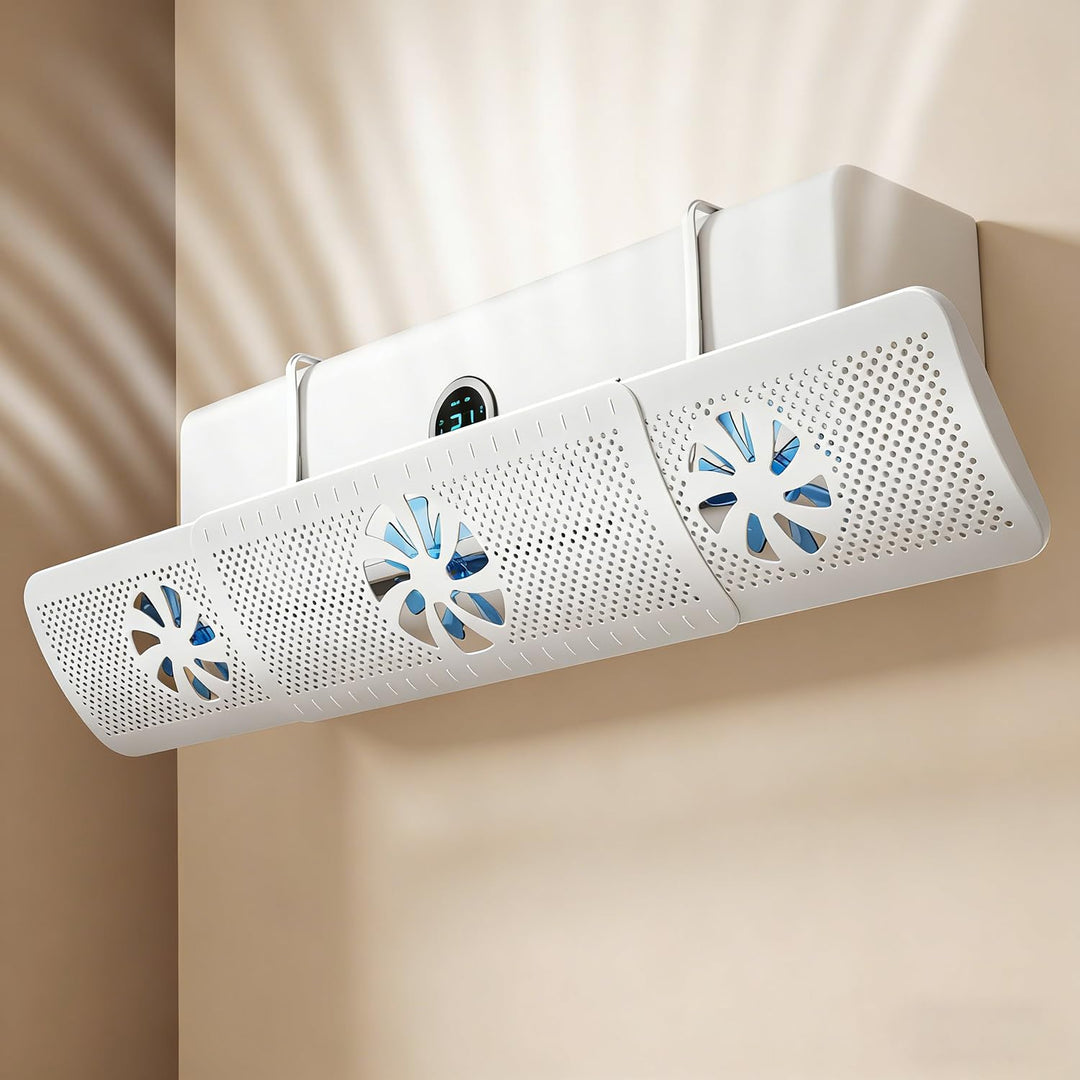 Universal Klimaanlage Windabweiser, 52-86cm Verstellbar, Anti-Direktluft Blase, Werkzeuglose Montage