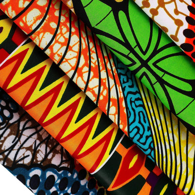 12 Stücke Afrikanische Stoff Viertel 19,5 x 15,7 Zoll (50 x 40 cm), Afrikanischer Ankara Wachsdruck
