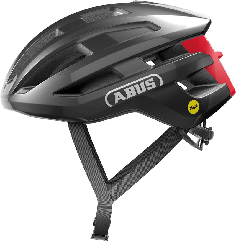 ABUS Rennradhelm PowerDome MIPS - leichter Fahrradhelm mit cleverem Belüftungssystem und Aufprallsch