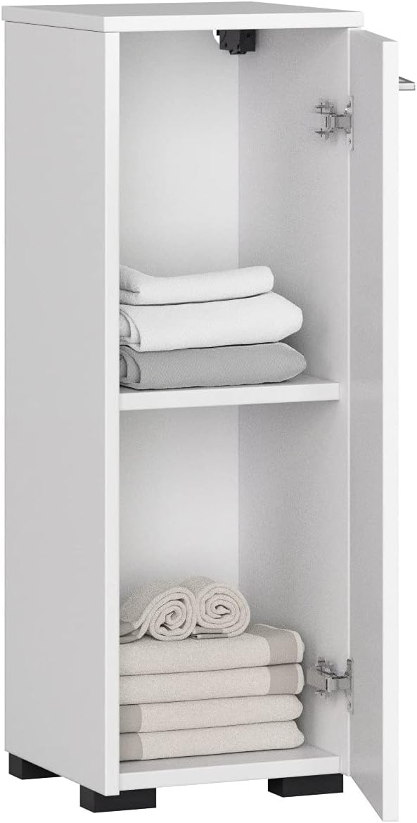 AKORD Stehender Badezimmerschrank schränke | Badezimmer kommode | FIN S30 eintürig | B30 x H82 x T30