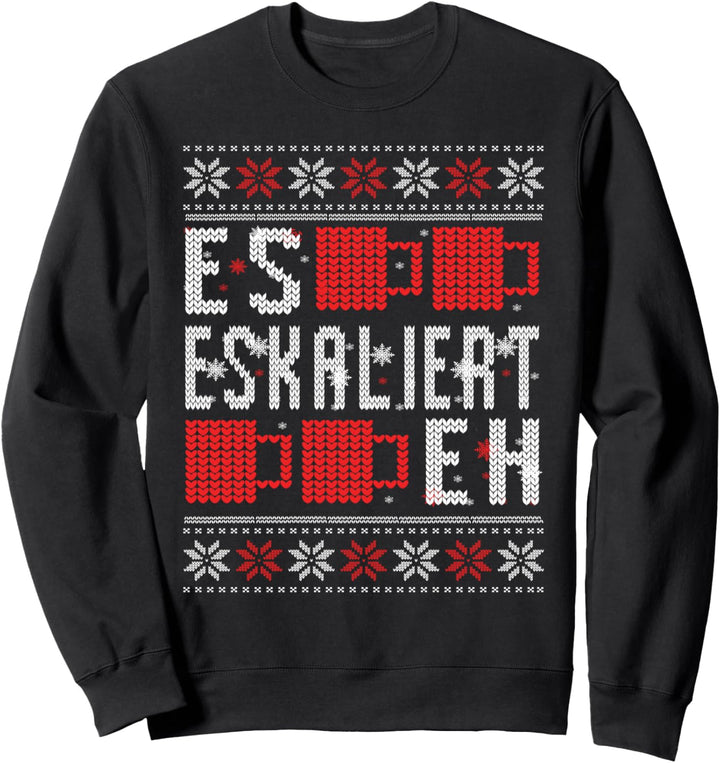 Eskalations Mod Ugly Christmas Sweater - Rentier Weihnachten Sweatshirt