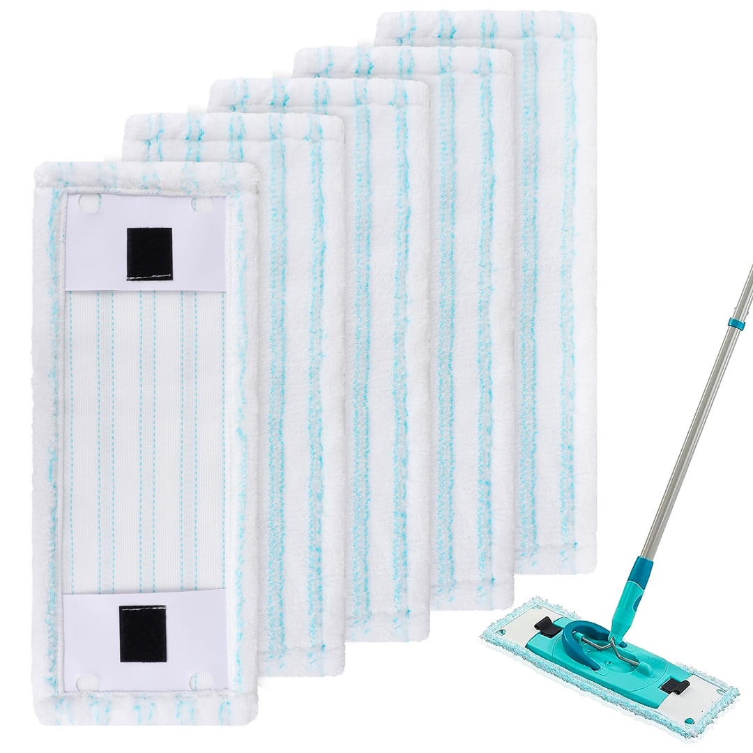Sgizoku 5 Wischbezug kompatibel mit Leifheit Clean Twist M Ergo Micro Duo Bodenwischer, Mikrofaser E