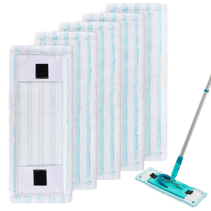 Sgizoku 5 Wischbezug kompatibel mit Leifheit Clean Twist M Ergo Micro Duo Bodenwischer, Mikrofaser E