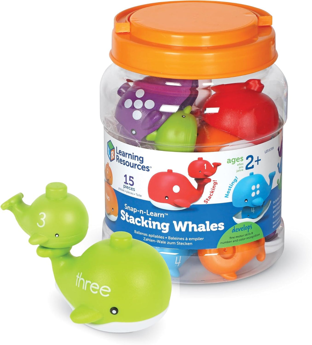 Learning Resources Snap-n-Learn Zahlen-Wale zum Stecken