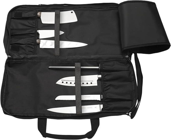 EVERPRIDE Messertasche mit 20 Taschen Schwarz, Schwarz