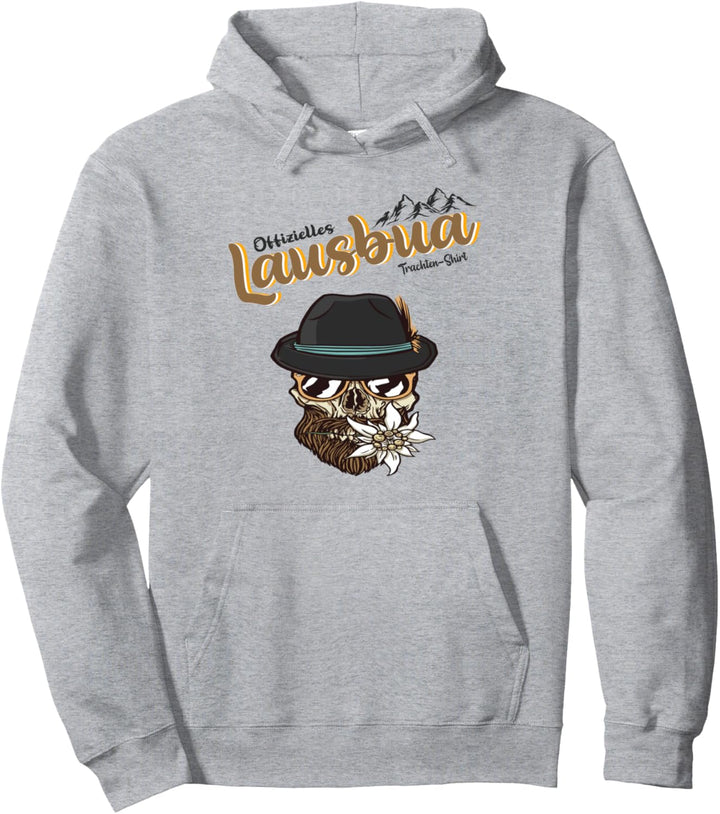 Lederhose Tracht Trachtenshirt lustig mit Spruch Lausbua Pullover Hoodie
