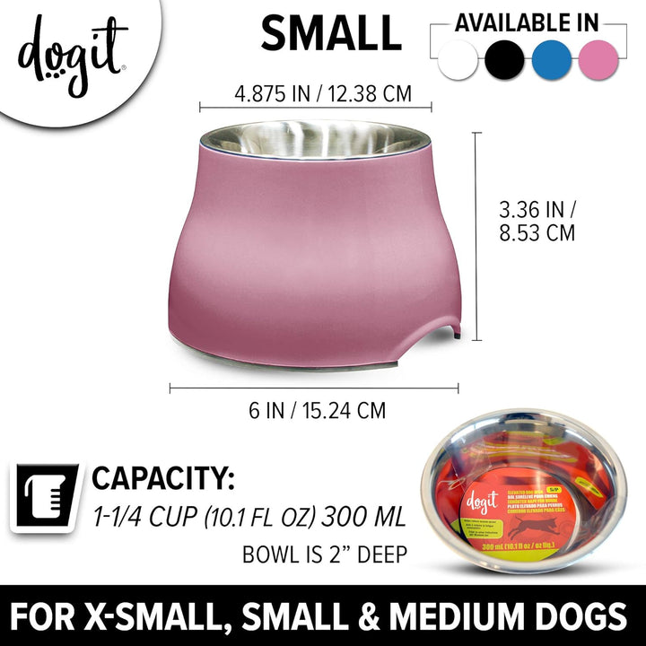 Dogit, erhöhter Napf, 2-In-1 rose, rose