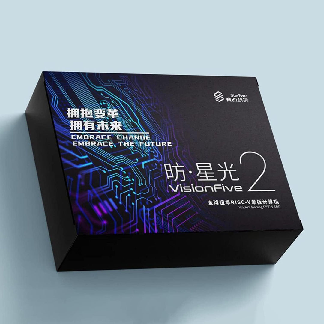 youyeetoo VisionFive2 v1.3B RISC-V Einplatinencomputer, Quad Core, 4GB mit WiFi Dongle, StarFive JH7