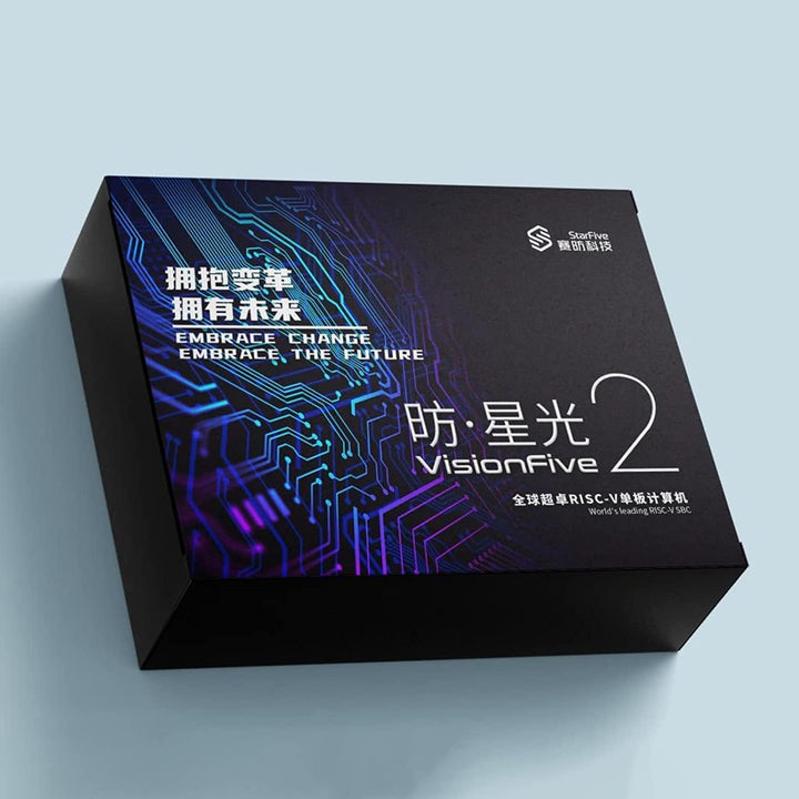 youyeetoo VisionFive2 v1.3B RISC-V Einplatinencomputer, Quad Core, 4GB mit WiFi Dongle, StarFive JH7