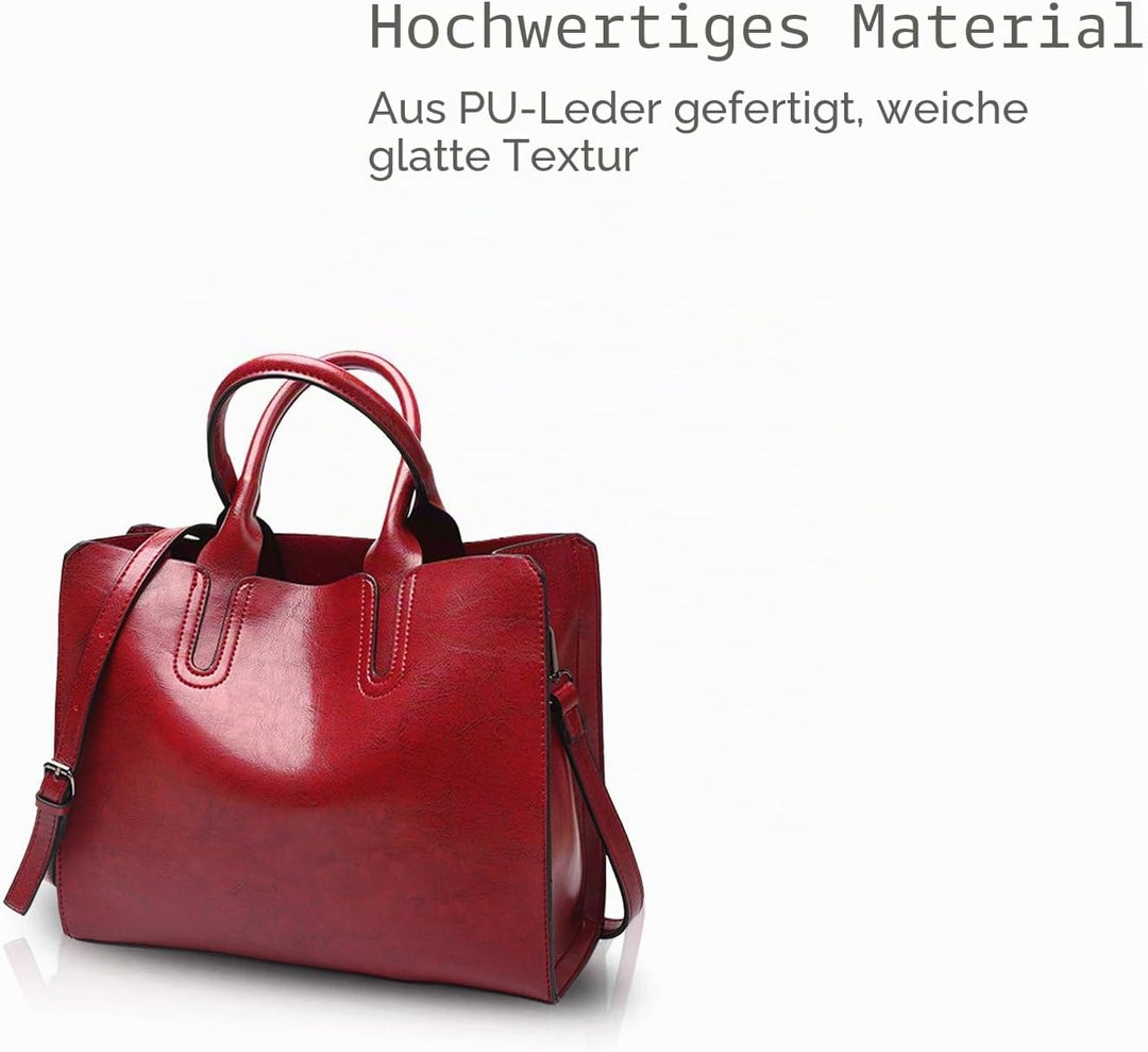 NICOLE&DORIS Mode Damen Handtaschen Umhängetasche Schultertaschen Henkeltaschen Tasche Tote Wasserdi
