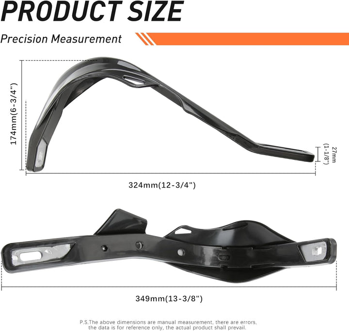 DREAMIZER Handprotektoren Motorrad Aluminium 22mm und 28mm, Handprotektoren für Offroad ATV Dirt Pit
