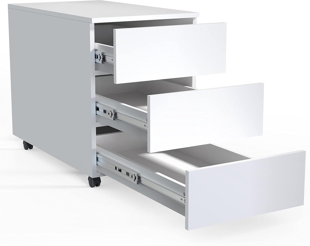 VCM Rollcontainer | Beistellcontainer mit Schubladen |Masse ca. H. 55 x B. 39 x T. 70 cm | Büroconta