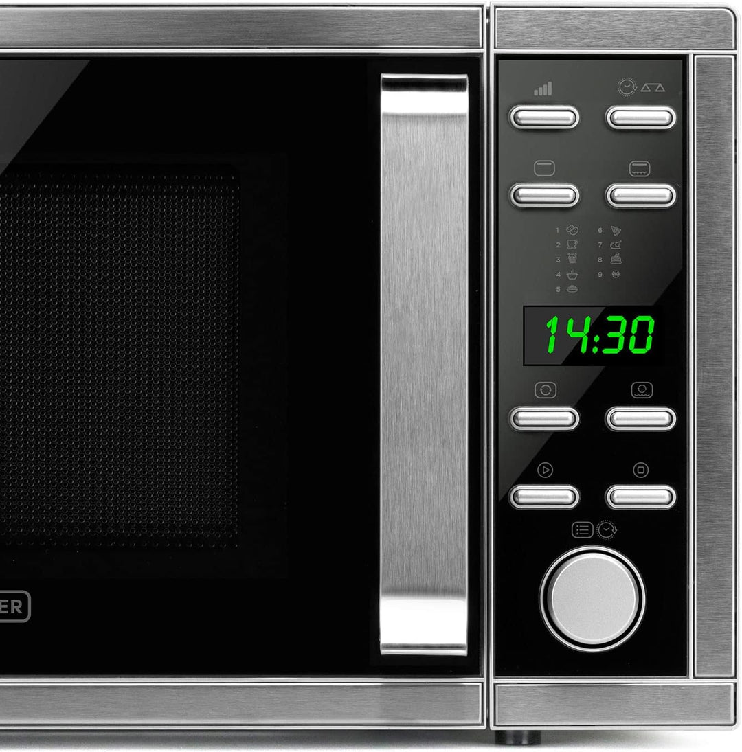 Black+Decker ES9700040B BXMZ901E Mikrowelle mit Grill und Konvektion, 25 liters, Grau Grill 25L