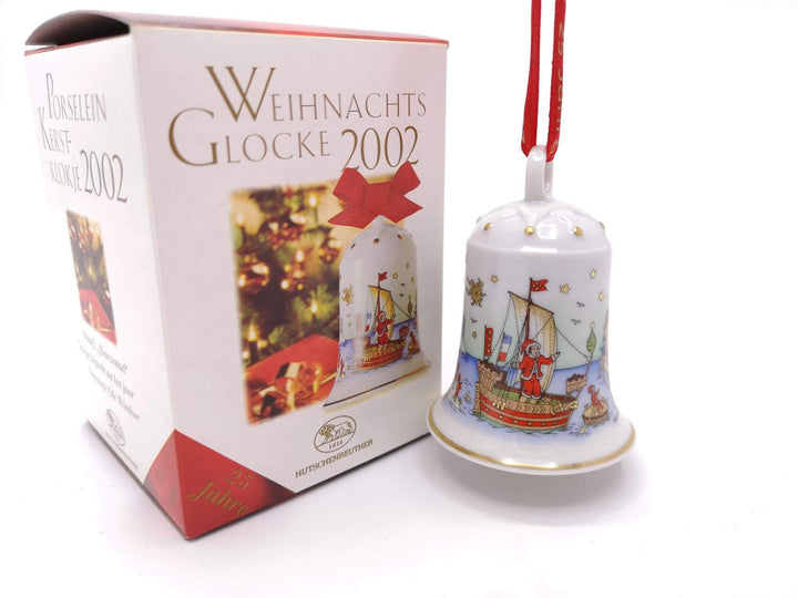 Hutschenreuther Porzellanglocke Weihnachtsglocke 2002 OVP