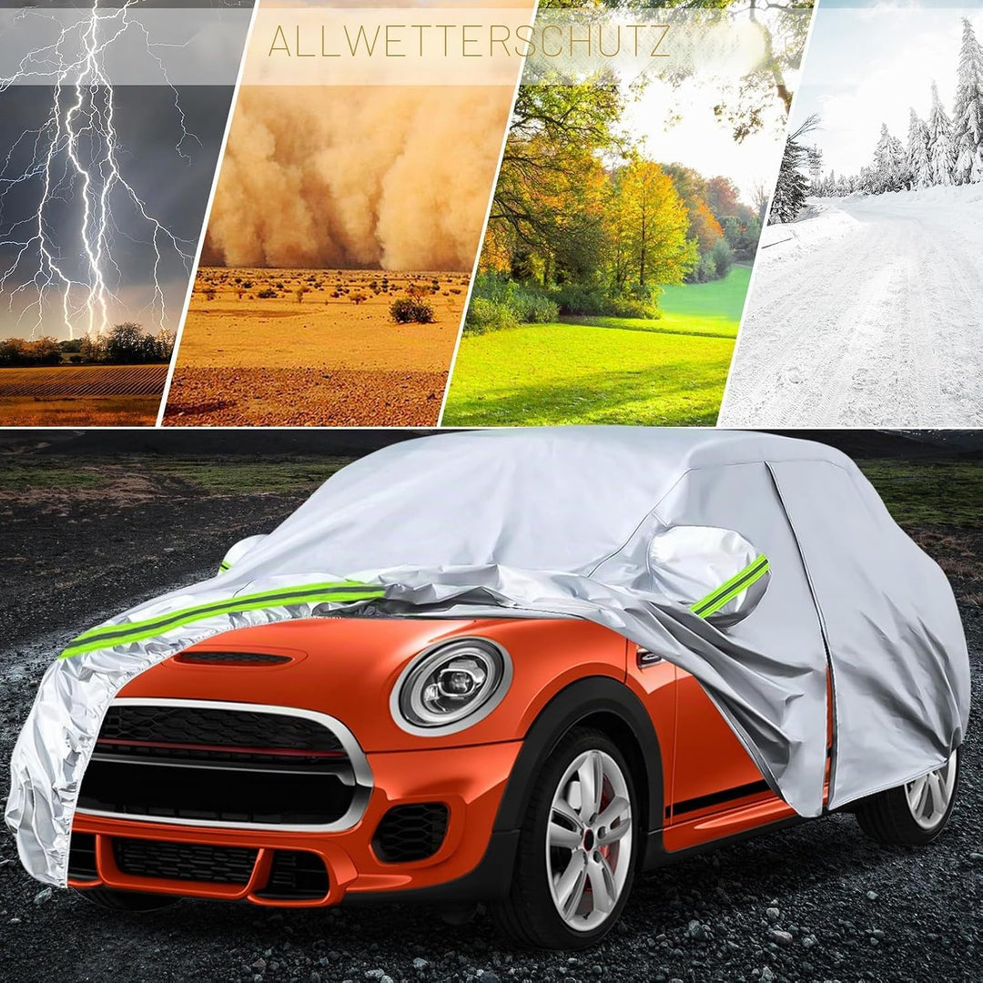 Autoabdeckung Vollgarage Ersatz für Mini Cooper 3-Doors 2000-2022, Outdoor Auto Abdeckplane Wetterfe