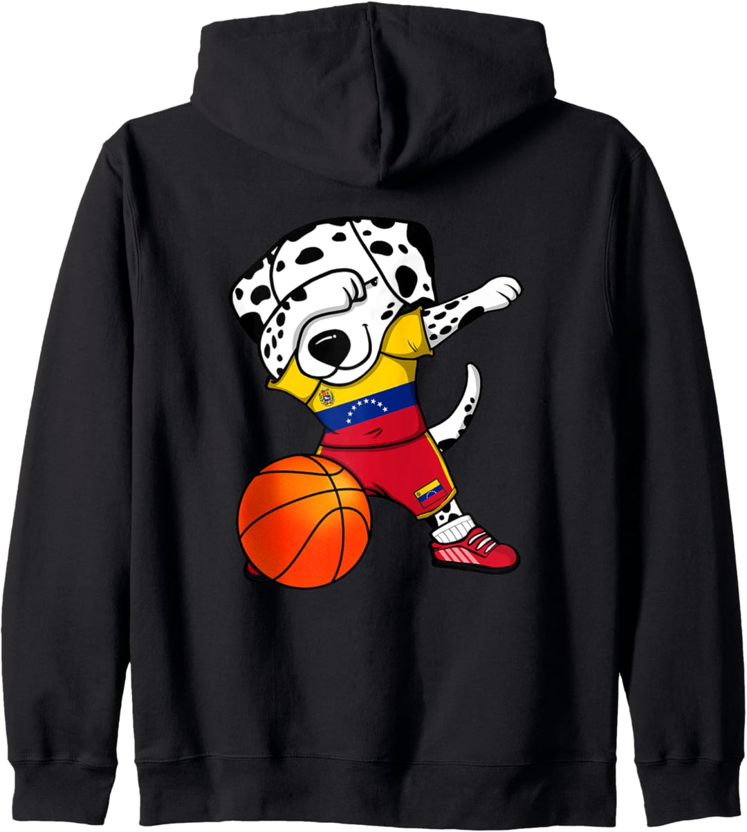 Dabbing Dalmatiner Venezuela Basketball Mannschaft Sport Kapuzenjacke
