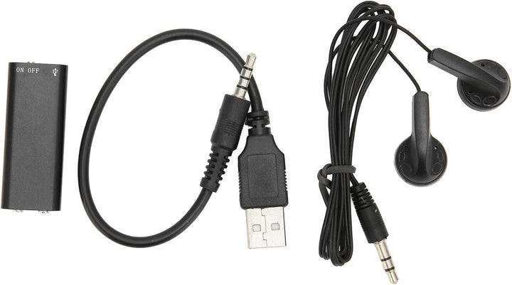 Diktiergerät, Multifunktionales Sprachaktiviertes Digitales HD-Diktiergerät, USB-wiederaufladbares T