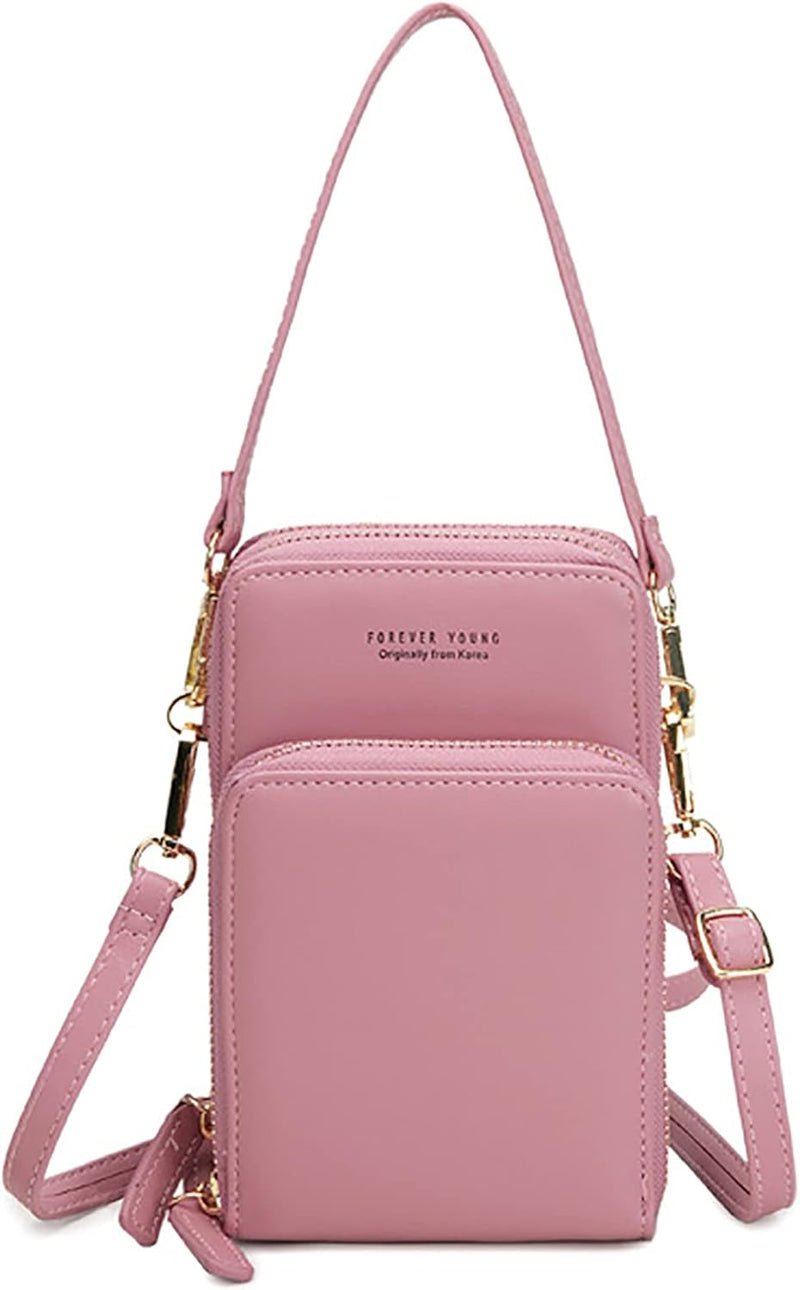 FANDARE Handy Umhängetasche Frauen Crossbody Tasche Schultertasche Damen Handy-Brieftasche Klein Han