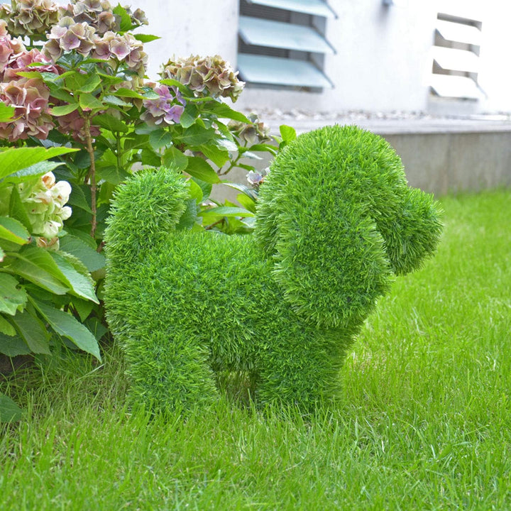 Kögler 53248 - AniPlants Hund stehend, Deko-Figur aus Kunstrasen, ca. 36 x 20 x 33 cm gross, wetterf