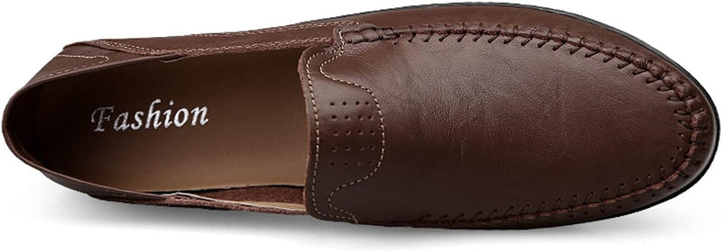 Herren Klassische Mokassins Lederschuhe Loafers Schuhe zum Autofahren modische Schlupfschuhe Slipper