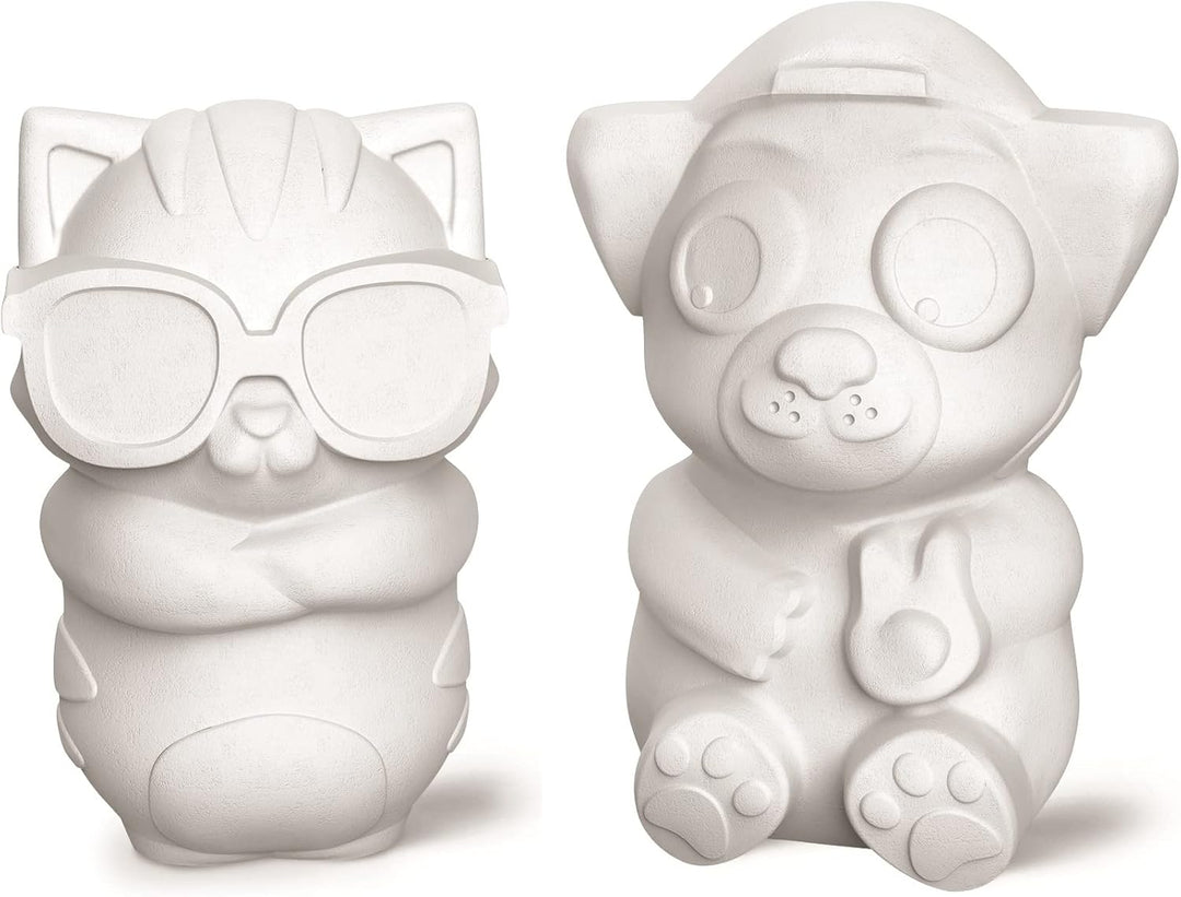 Maped CREATIV - Gipsfiguren Bastel- und Mal-Set PLASTER FRIENDS MAXI - inkl Gips und 4x Formen zum G